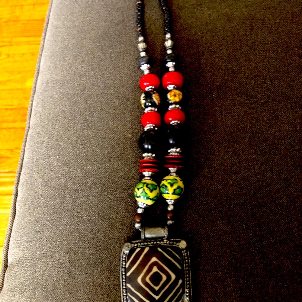 Large Indian chunky costume jewelry - necklace